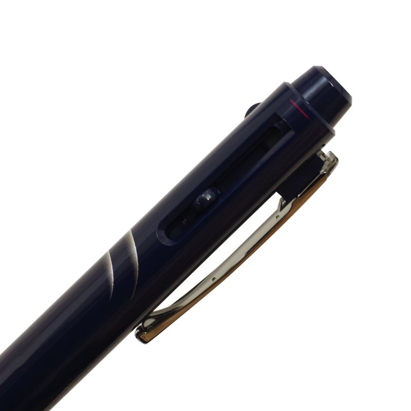 بنتل Pentel Multi-Pen Energel، حبر قلم حبر جاف بإبرة + قلم رصاص ميكانيكي 0.5 مم، أسود/أحمر (XBLW355W) - Image 5